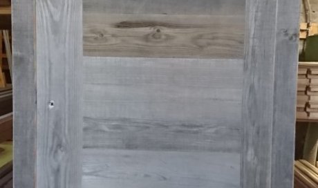 Porte d'intérieur Abondance 2 montants vieux bois gris